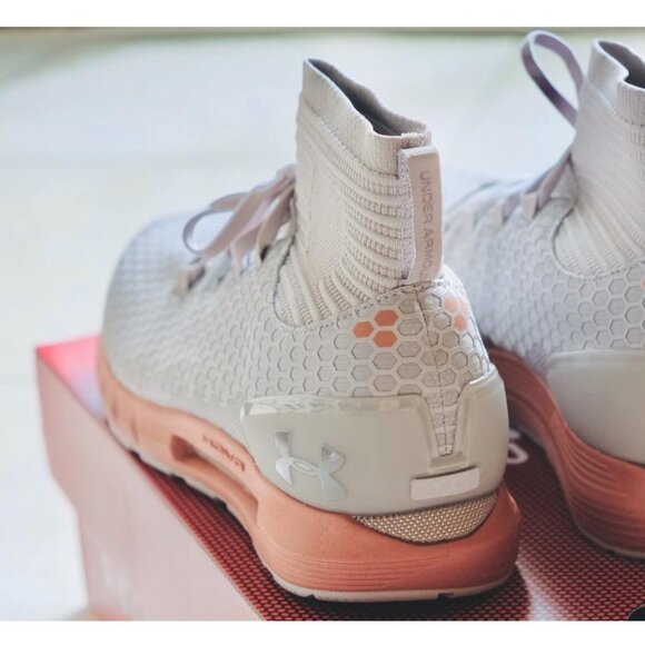 Under Armour HOVR Reactor Mid Cold Gear Connected Runner Ivory/Rose Gold 3020353 - Picture 3 of 15